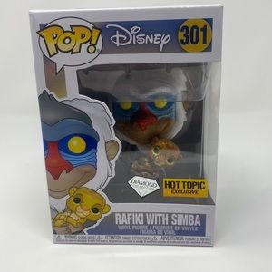 Disney Rafiki with Simba Diamond Collection Hot Topic Exclusive Funko